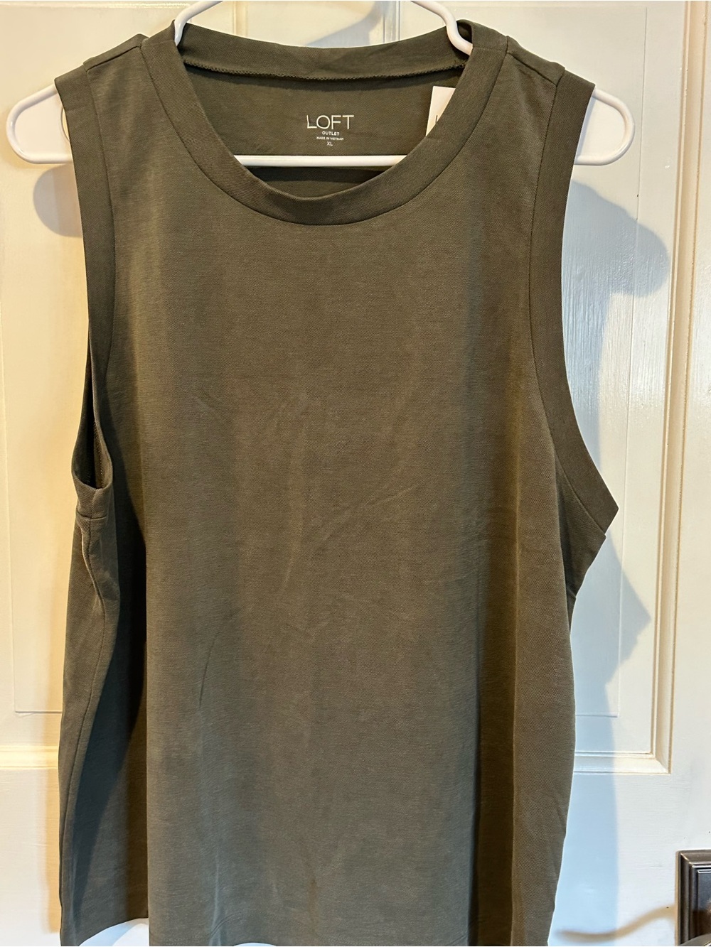 LOFT Olive Utility Muscle Tee